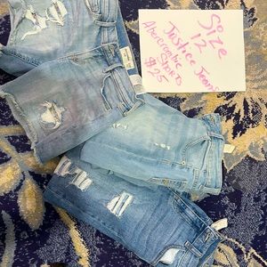 Girls size 12 jeans and shorts